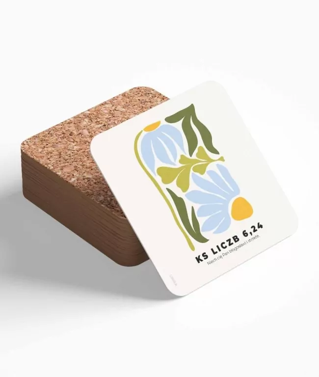 Podstawka korkowa - Niech Cię Pan - modern - tantis.pl