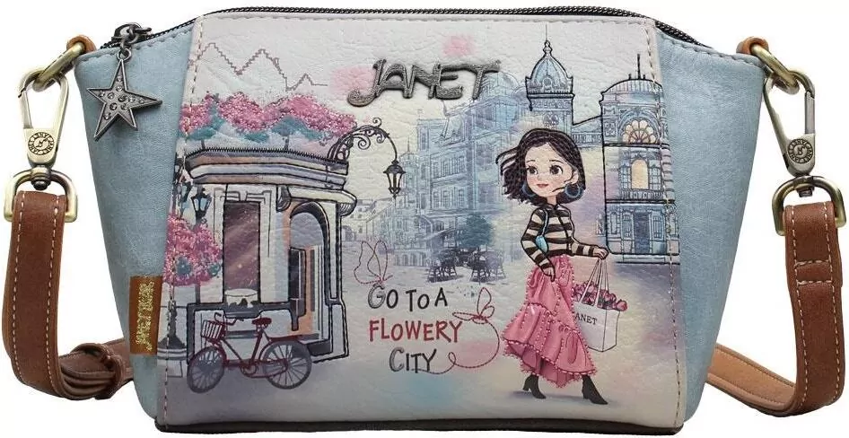 Torebka listonoszka Flower City - tantis.pl