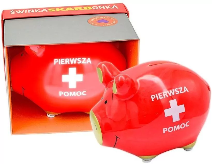 Skarbonka mała świnka Pierwsza pomoc - tantis.pl