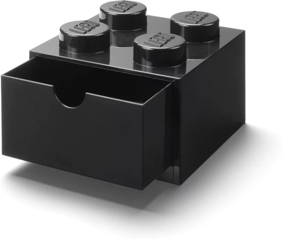 LEGO(R) pojemnik klocek z szufladą czwórka czarny - tantis.pl