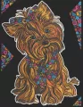 Kolorowanka welwetowa A4 Yorkshire Terrier - tantis.pl