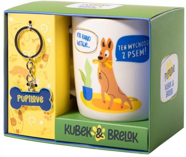 Prezent dla psiarzy Pupilove kubek i brelok - tantis.pl