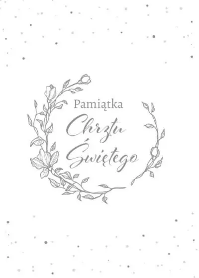 Karnet. Pamiątka Chrztu Świętego - tantis.pl