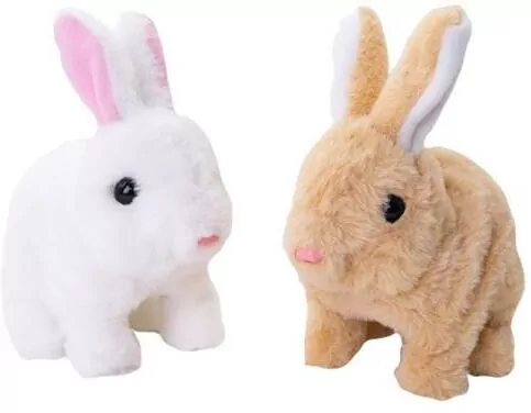 Króliczek na baterie, brązowy - tantis.pl