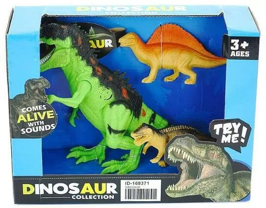 Dinozaury 3 sztuki w pudełku 525610 - tantis.pl