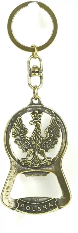 Brelok metalowy otwieracz z orłem 6cm - tantis.pl