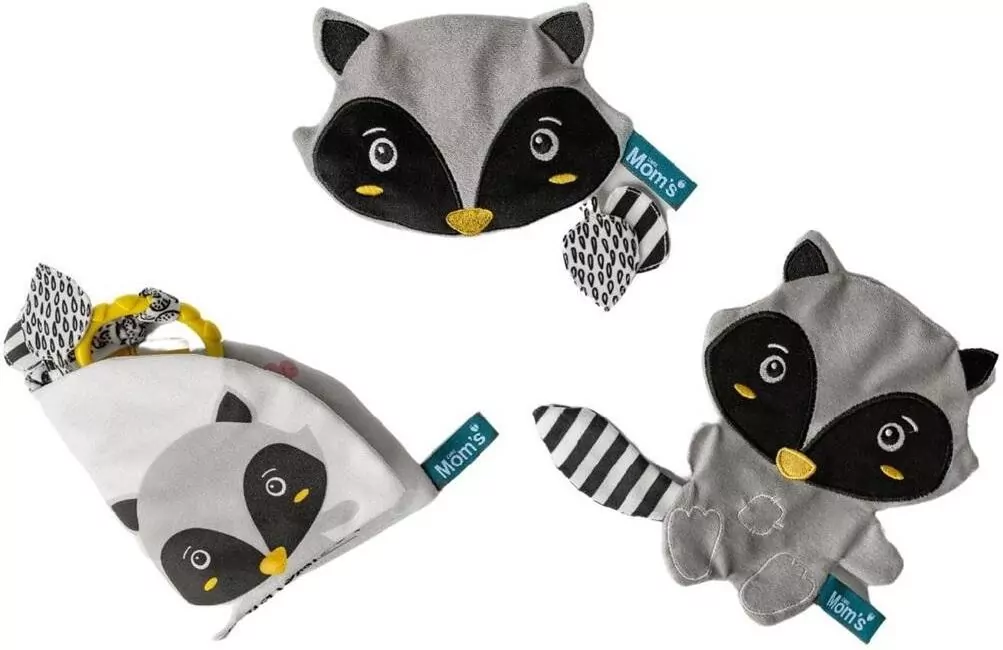 Książeczka sensoryczna Szop Pedro - tantis.pl