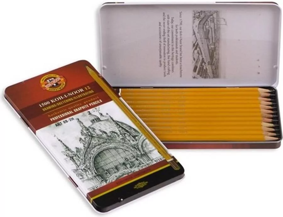 Ołówek graficzny 1502/II ART 8B-2H KOMPLET 12 SZT - tantis.pl
