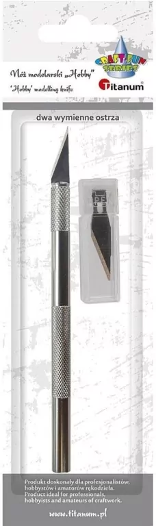 Nóż modelarski Hobby 146mm +2 wymienne ostrza - tantis.pl