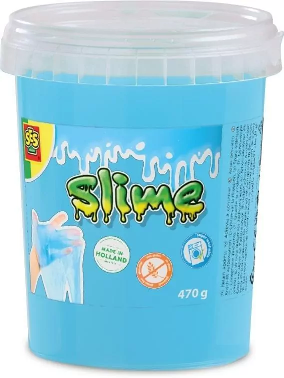 Slime niebieski brokat 470g - tantis.pl