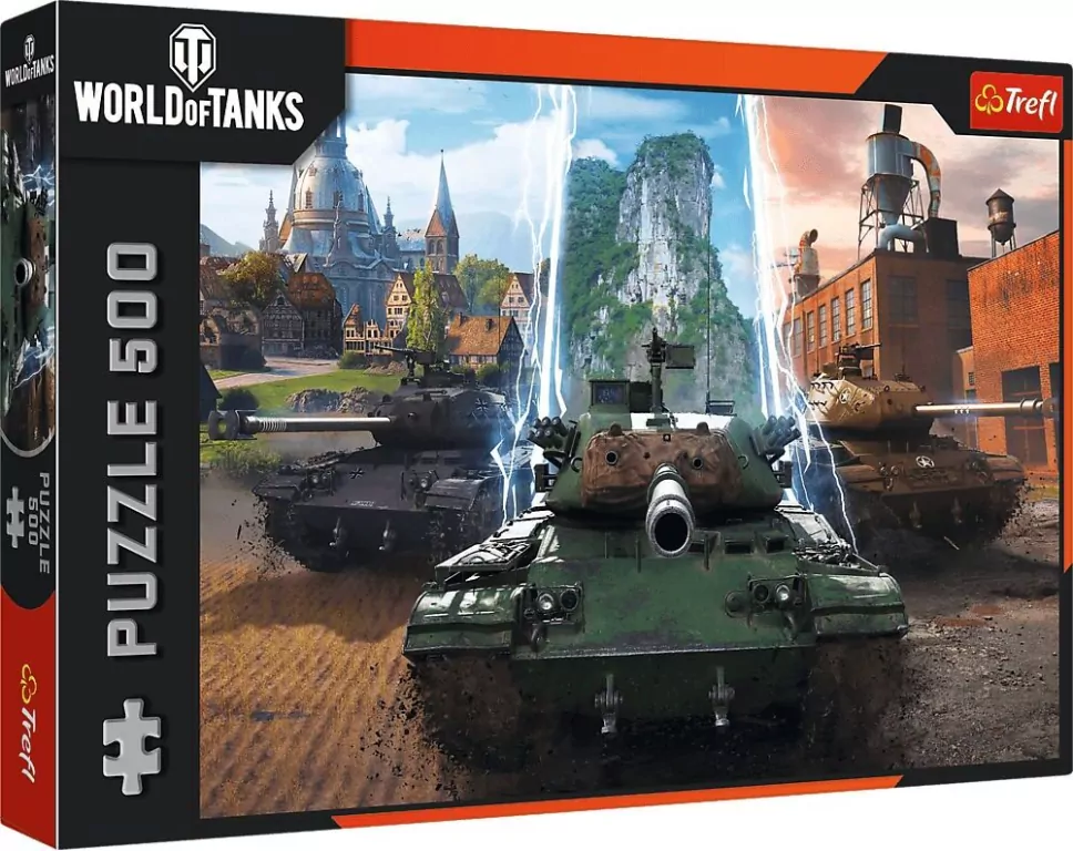 Puzzle 500 World of Tanks: Czas na akcję! TREFL - tantis.pl