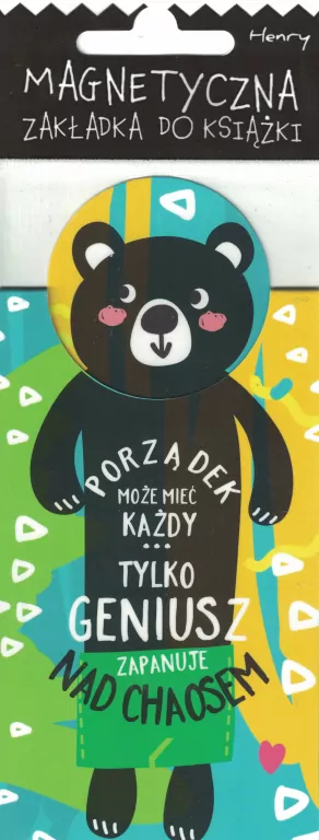 Zakładka magnetyczna. Misiek porządek - tantis.pl