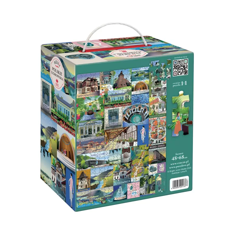 Puzzlove CzuCzu Polskie uzdrowiska 500el - tantis.pl