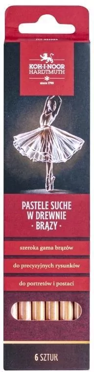 Pastele suche w drewnie 8820 brązy 6szt. - tantis.pl