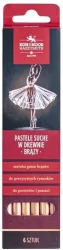 Pastele suche w drewnie 8820 brązy 6szt.