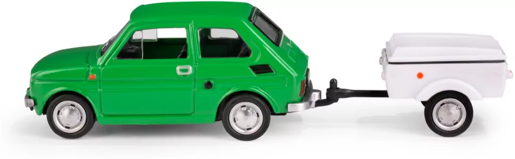Fiat 126p + przyczepa Niewiadów Krótka zielony - tantis.pl