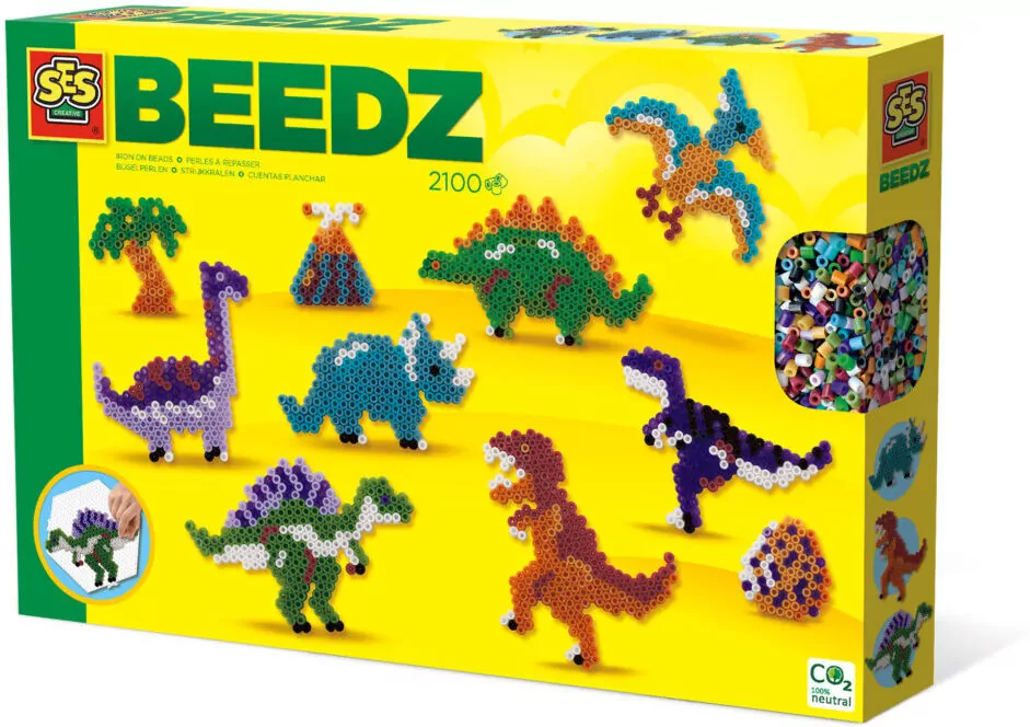 Koraliki prasowanka. Dino, 2100 sztuk - tantis.pl