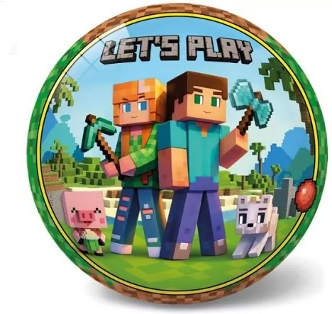 STAR piłka 23cm Lets Play Minecraft 11/3359 33593 - tantis.pl