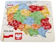 Mapa Polski. Drewniane puzzle - tantis.pl