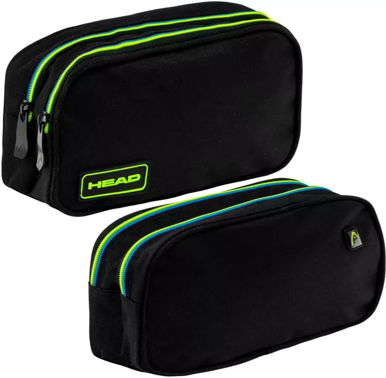 Piórnik 2-komorowy Head Black ASTRA - tantis.pl