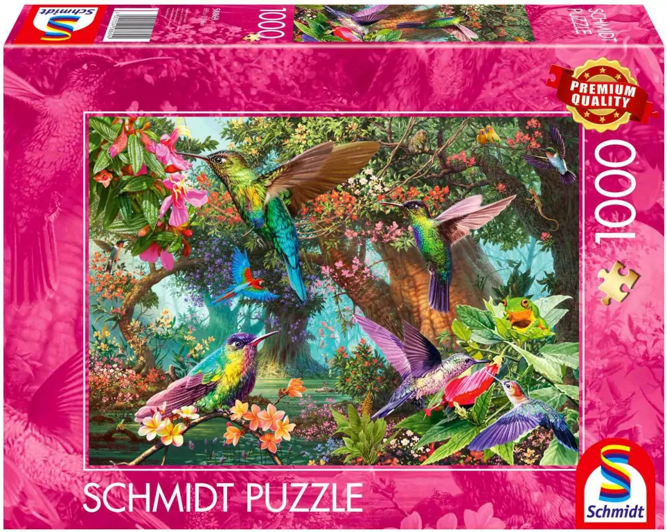 Puzzle PQ 1000 Kolorowe kolibry G3 - tantis.pl