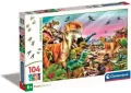 Puzzle 104. Super Kolor. Land of Dinosaurs. 25768 - tantis.pl