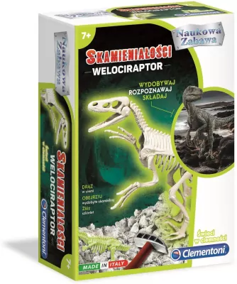 Skamieniałości. Welociraptor. Naukowa zabawa