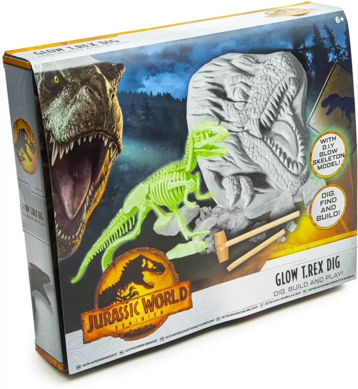 Jurassic World T-Rex wykopaliska glow 93-0044 - tantis.pl