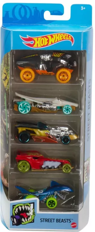 Hot Wheels. Pięciopak aut 1:64. Mix - tantis.pl