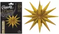 Balon foliowy Gwiazda 3D złota 50x46cm - tantis.pl