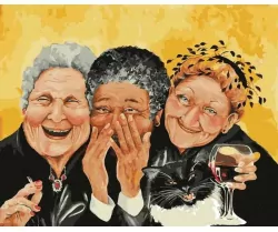 Malowanie po numerach. Babcie na wakacjach 40x50