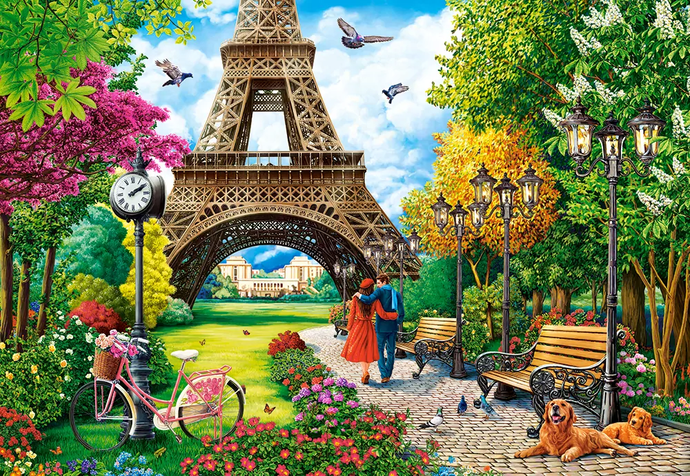 Castor. Puzzle 1000. Spring in Paris - tantis.pl