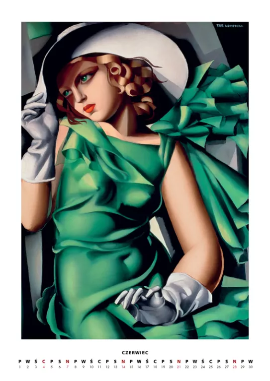 Kalendarz 2026 - Tamara Łempicka wzór 2 A3 - tantis.pl