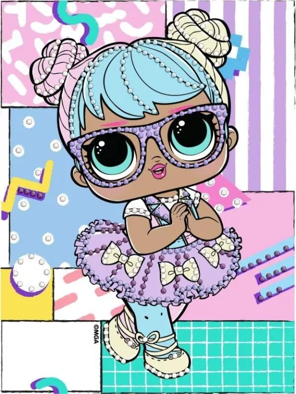 Diamentowa mozaika - LOL Surprise! Bon Bon 15x20cm - tantis.pl
