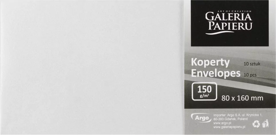 KOPERTA 80X160 NK BIA PEARL GAL PAP OP - tantis.pl