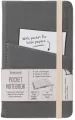 Bookaroo Notatnik Journal Pocket A6. Szary - tantis.pl