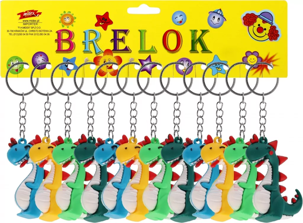 BRELOK GUM SMOK 6CM MIX KOL OPPBH - tantis.pl