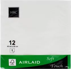 Serwetki papierowe 3-warstwowa białe 12 szt