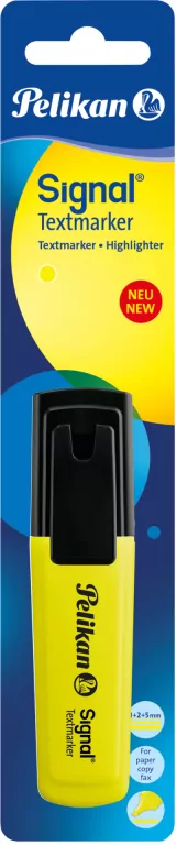Zakreślacz Pelikan Signal 496 żółty blister - tantis.pl