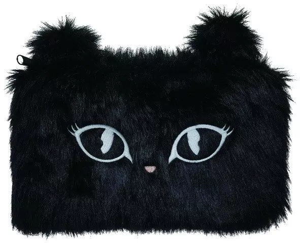 Piórnik-saszetka włochata. Czarny Kot - tantis.pl