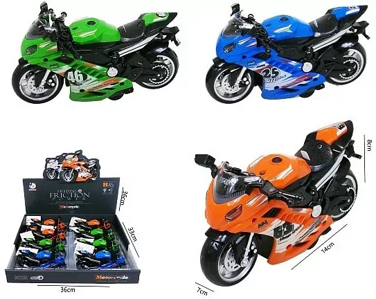 MOTOCYKL MET DZW/SW P/B 14CM MIX3 DISPL8/96 - tantis.pl