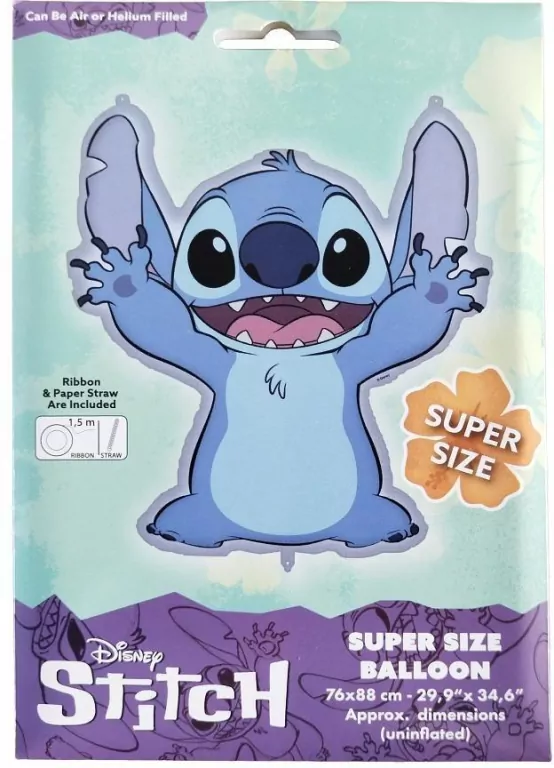 Balon foliowy Disney Stitch 76x88cm - tantis.pl