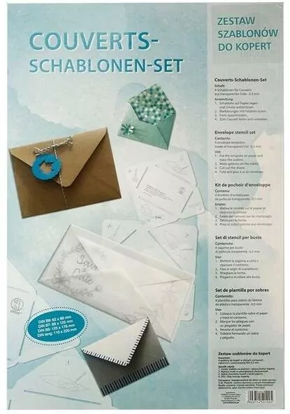 Zestaw szablonów do kopert mix - tantis.pl