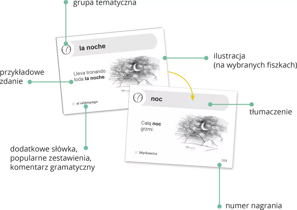 Fiszki Plus. Hiszpański. 1000 najważniejszych słów - tantis.pl