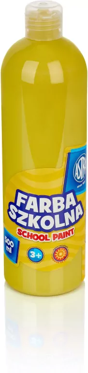 Farba szkolna żółta 500ml ASTRA - tantis.pl
