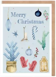 Kartka Boże Narodzenie Merry Christmas, eko K132