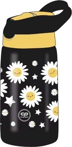 Bidon metalowy Coolpack bono daisy black - tantis.pl