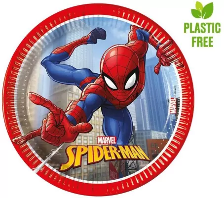 Talerzyki papierowe Spiderman 20cm