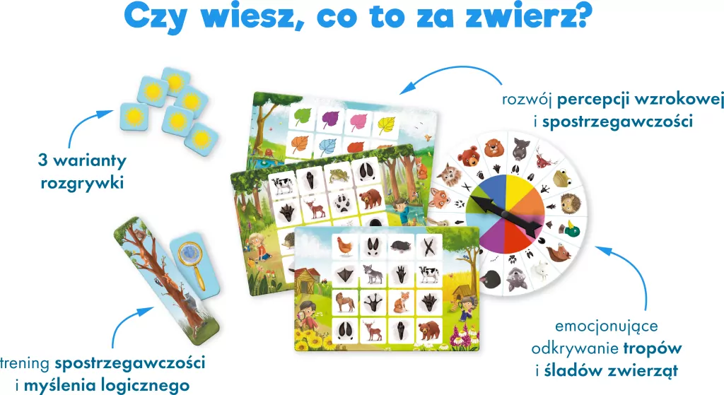 Kapitan Nauka. Na tropie zwierząt. Gra bingo - tantis.pl