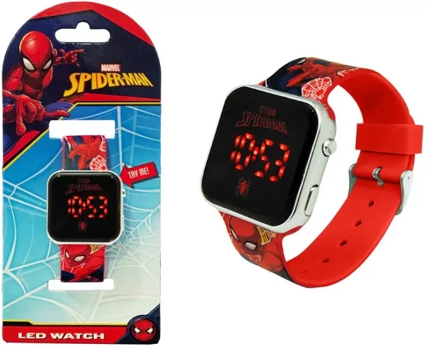 Zegarek LED z kalendarzem Spiderman SPD4800 - tantis.pl